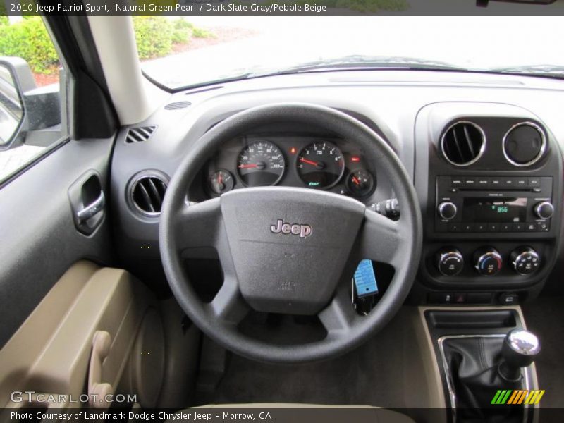 Natural Green Pearl / Dark Slate Gray/Pebble Beige 2010 Jeep Patriot Sport