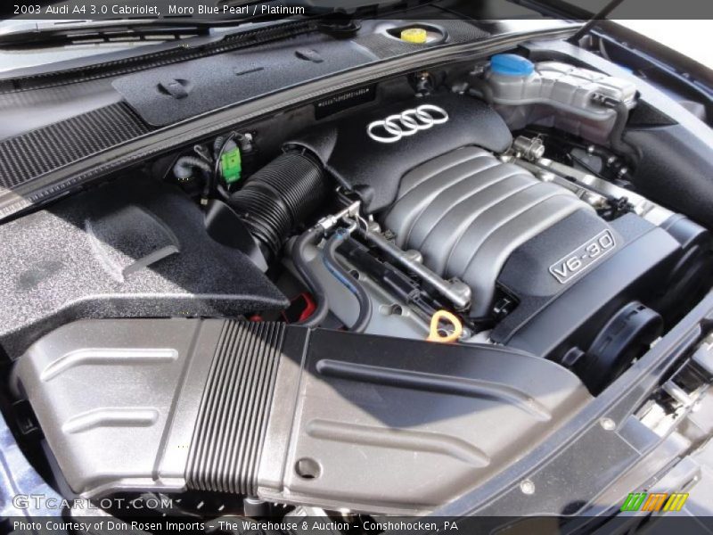  2003 A4 3.0 Cabriolet Engine - 3.0 Liter DOHC 30-Valve V6