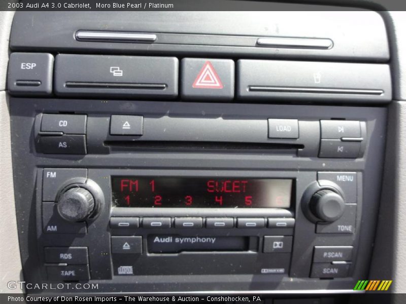 Controls of 2003 A4 3.0 Cabriolet