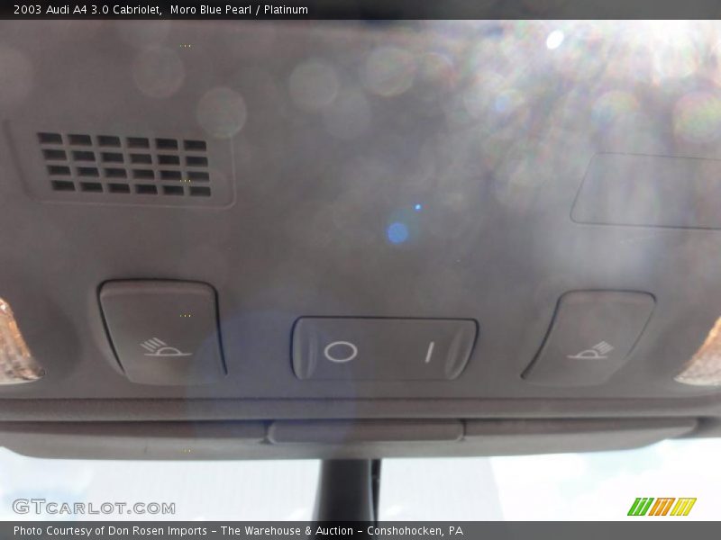 Moro Blue Pearl / Platinum 2003 Audi A4 3.0 Cabriolet