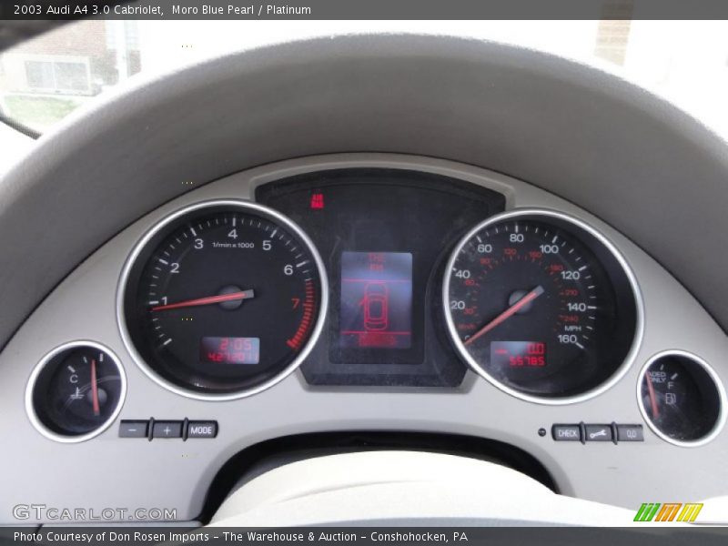  2003 A4 3.0 Cabriolet 3.0 Cabriolet Gauges