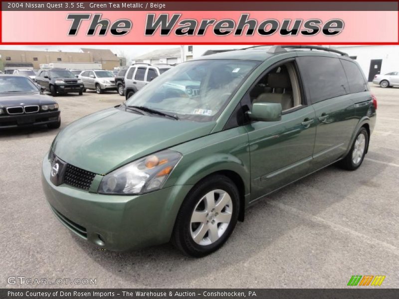 Green Tea Metallic / Beige 2004 Nissan Quest 3.5 SE