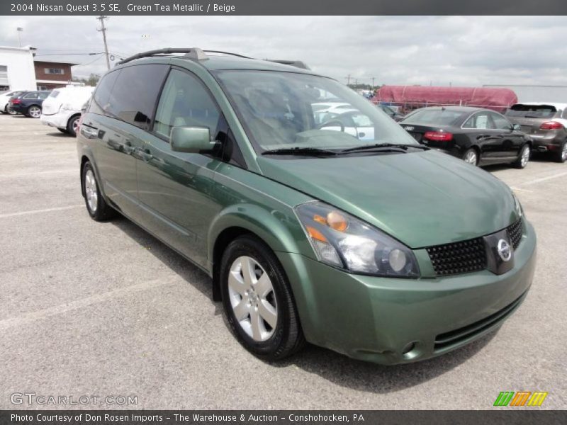 Green Tea Metallic / Beige 2004 Nissan Quest 3.5 SE
