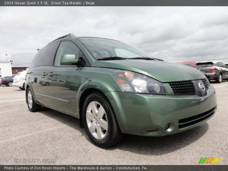 Green Tea Metallic / Beige 2004 Nissan Quest 3.5 SE