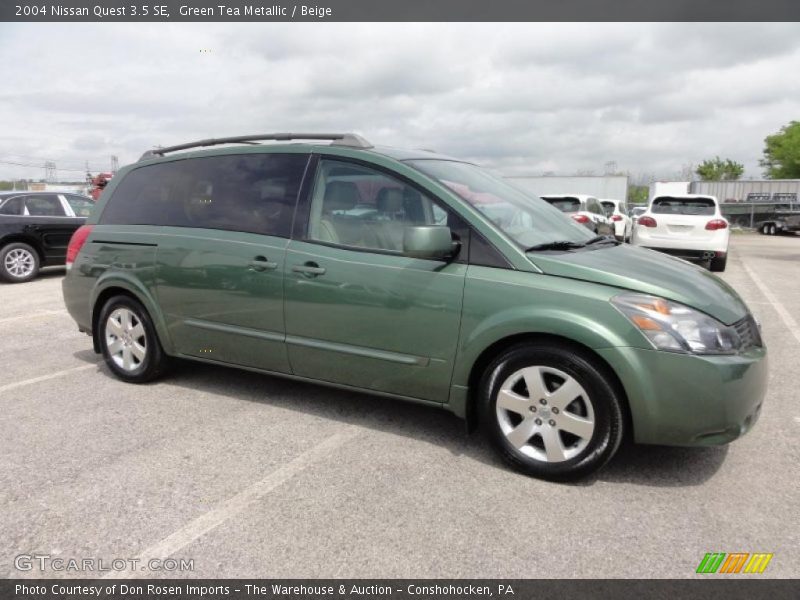 Green Tea Metallic / Beige 2004 Nissan Quest 3.5 SE