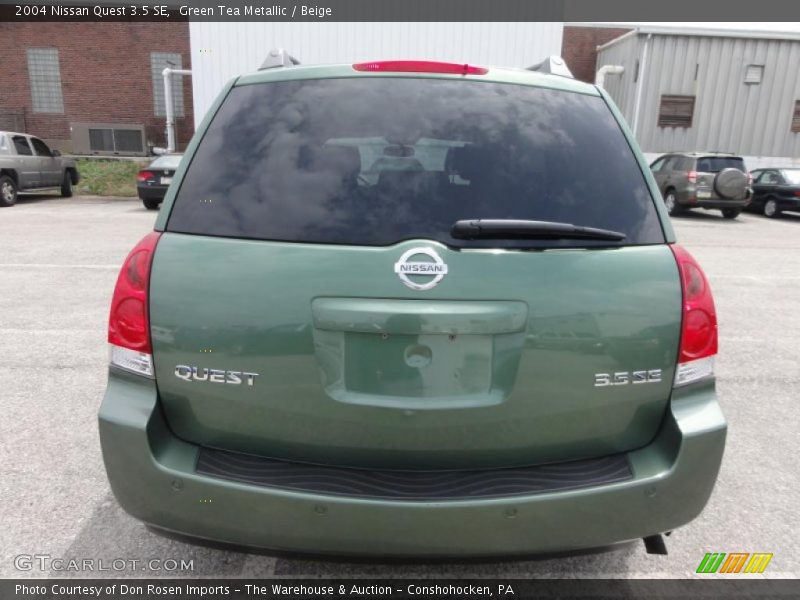 Green Tea Metallic / Beige 2004 Nissan Quest 3.5 SE