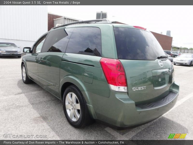 Green Tea Metallic / Beige 2004 Nissan Quest 3.5 SE