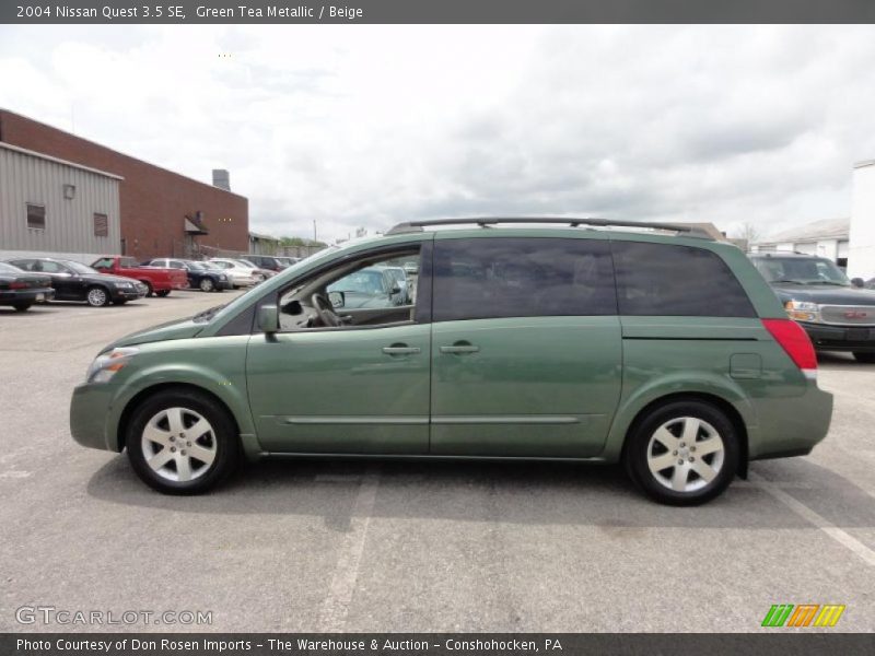 Green Tea Metallic / Beige 2004 Nissan Quest 3.5 SE