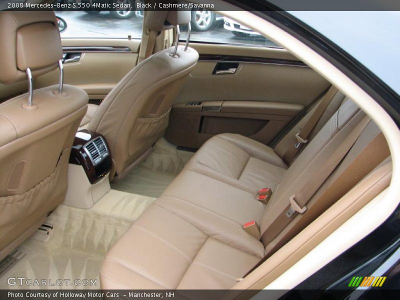 Black / Cashmere/Savanna 2008 Mercedes-Benz S 550 4Matic Sedan