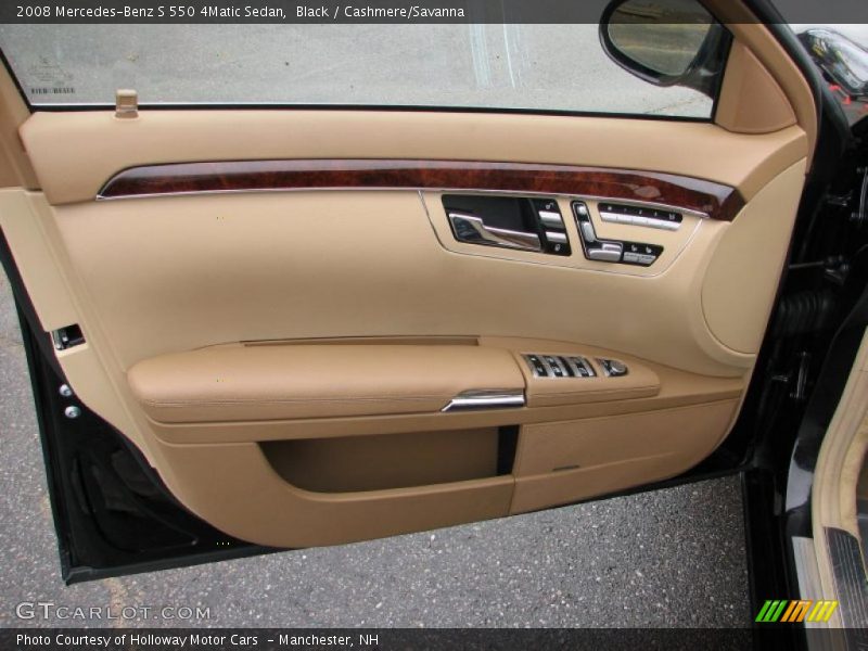 Black / Cashmere/Savanna 2008 Mercedes-Benz S 550 4Matic Sedan