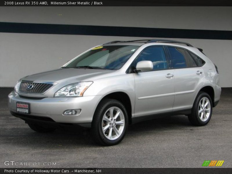 Millenium Silver Metallic / Black 2008 Lexus RX 350 AWD