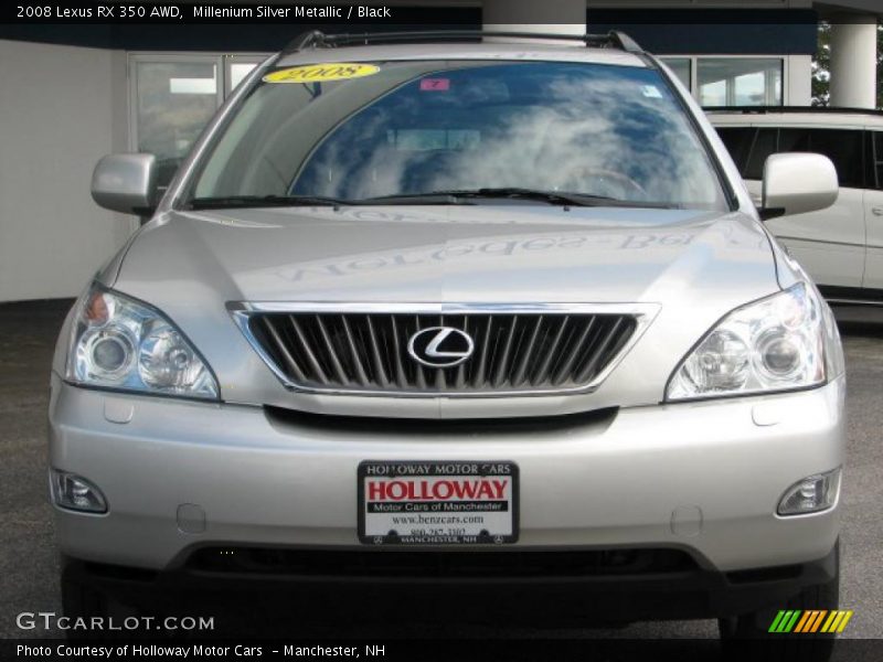 Millenium Silver Metallic / Black 2008 Lexus RX 350 AWD