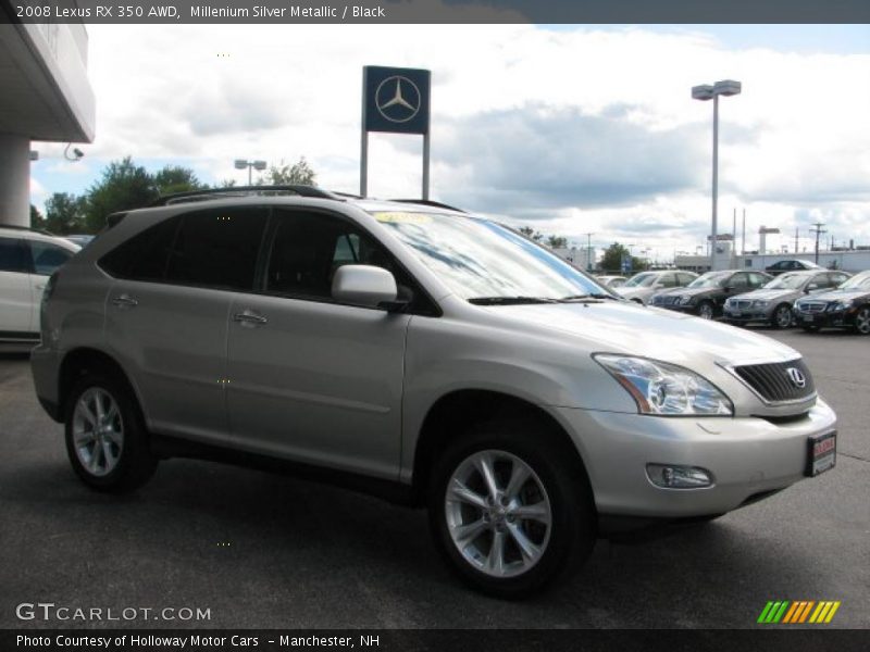 Millenium Silver Metallic / Black 2008 Lexus RX 350 AWD