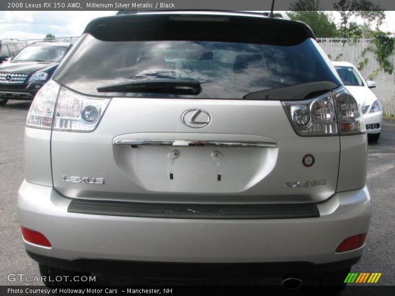 Millenium Silver Metallic / Black 2008 Lexus RX 350 AWD
