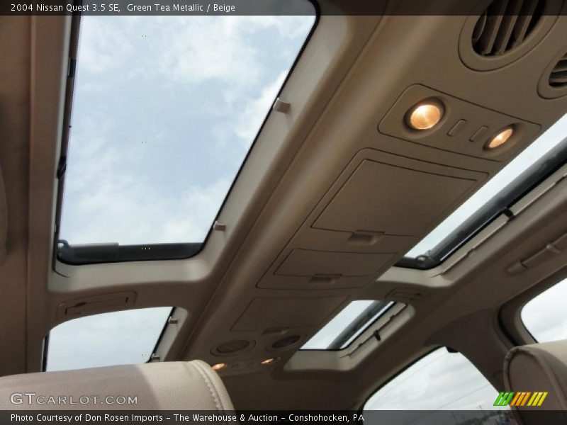 Green Tea Metallic / Beige 2004 Nissan Quest 3.5 SE