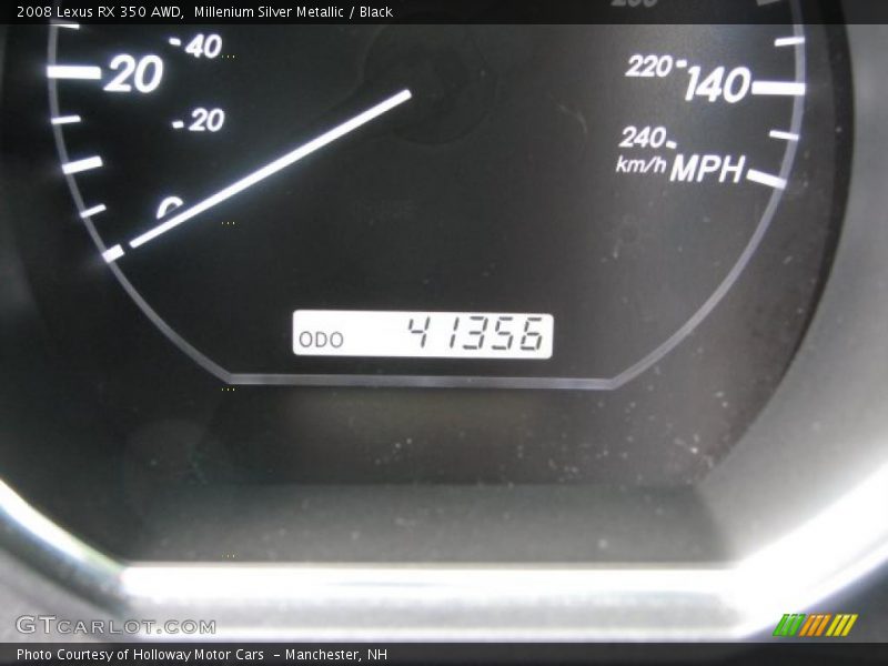 Millenium Silver Metallic / Black 2008 Lexus RX 350 AWD