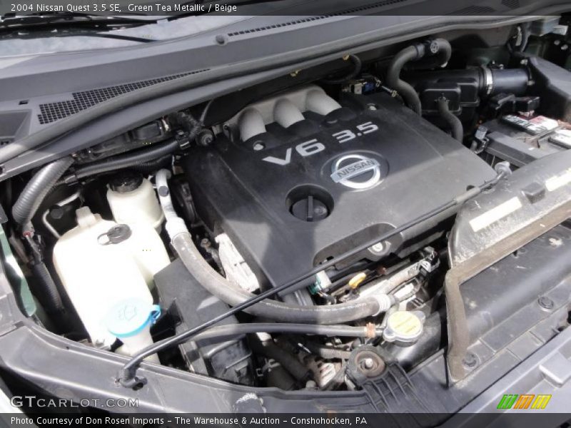 Green Tea Metallic / Beige 2004 Nissan Quest 3.5 SE