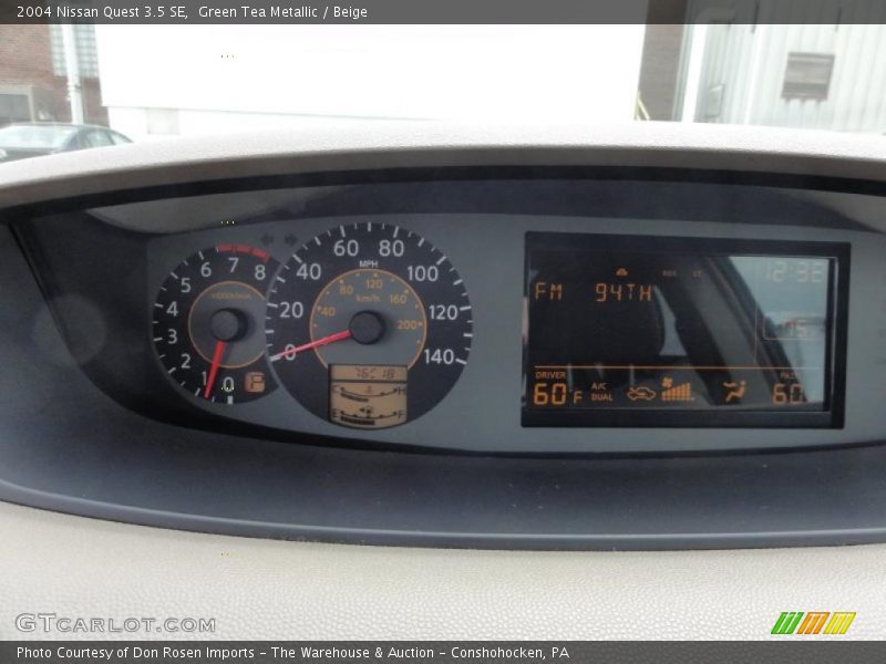 Green Tea Metallic / Beige 2004 Nissan Quest 3.5 SE