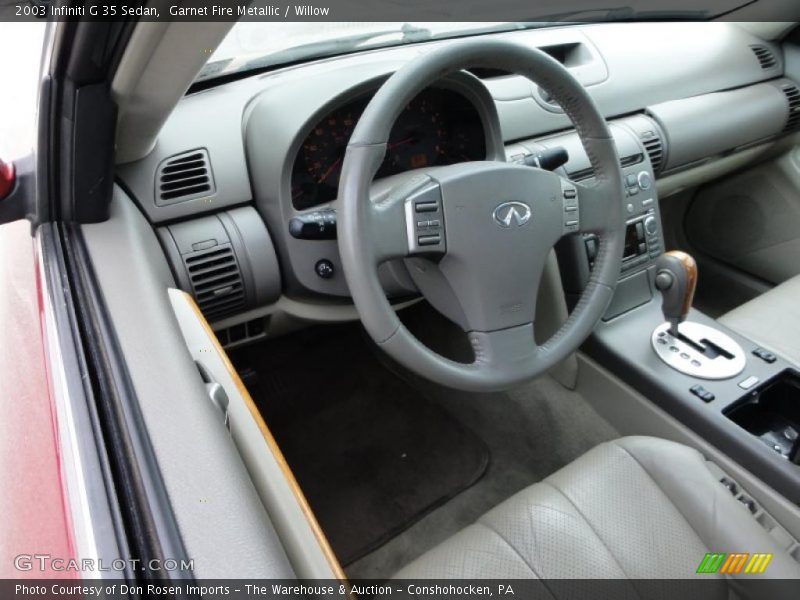 Garnet Fire Metallic / Willow 2003 Infiniti G 35 Sedan