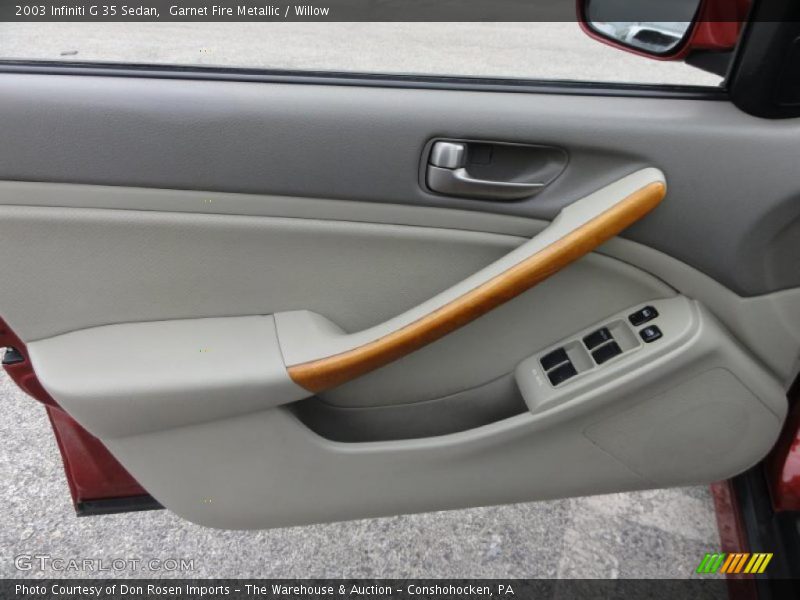 Garnet Fire Metallic / Willow 2003 Infiniti G 35 Sedan