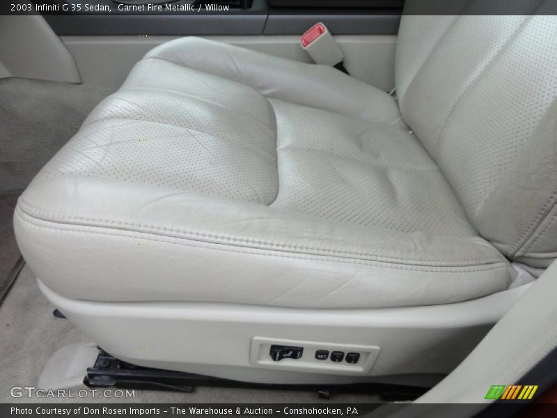 Garnet Fire Metallic / Willow 2003 Infiniti G 35 Sedan