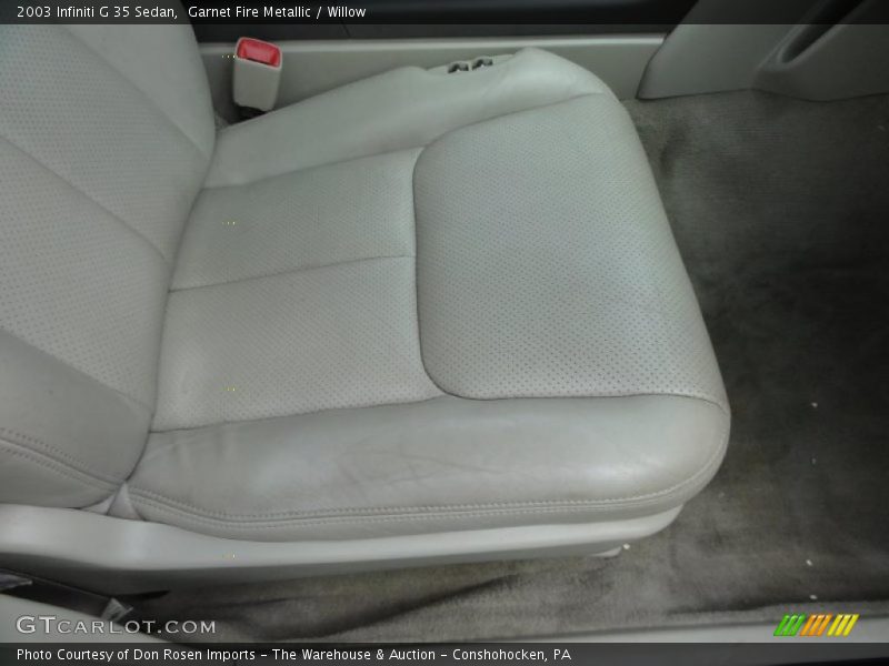 Garnet Fire Metallic / Willow 2003 Infiniti G 35 Sedan