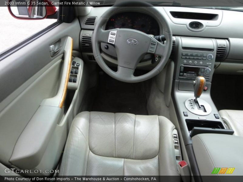 Garnet Fire Metallic / Willow 2003 Infiniti G 35 Sedan