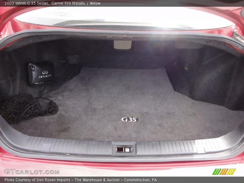 Garnet Fire Metallic / Willow 2003 Infiniti G 35 Sedan