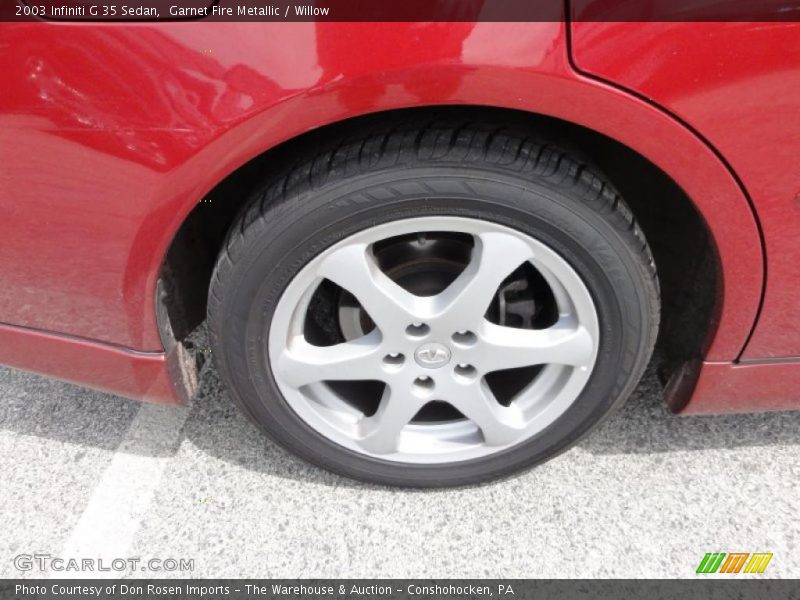 Garnet Fire Metallic / Willow 2003 Infiniti G 35 Sedan