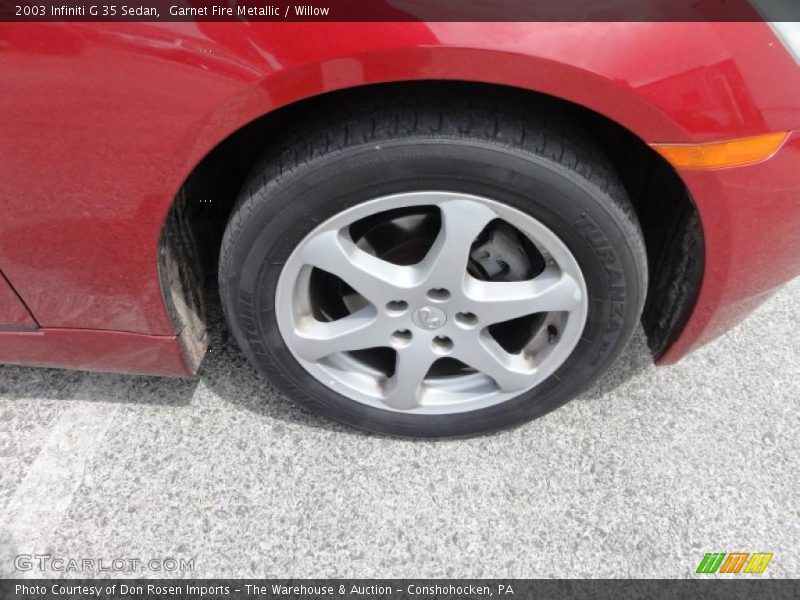 Garnet Fire Metallic / Willow 2003 Infiniti G 35 Sedan