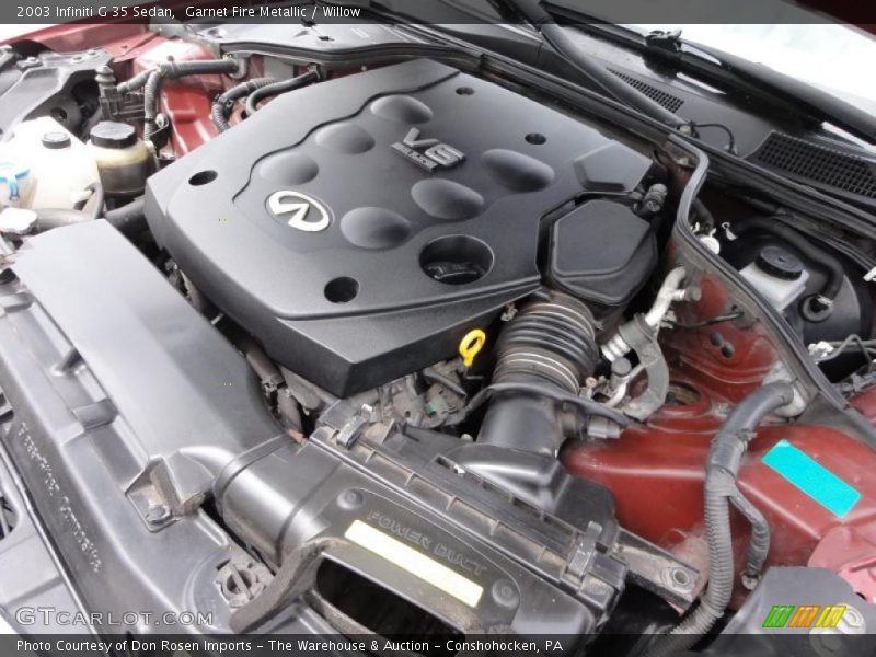 Garnet Fire Metallic / Willow 2003 Infiniti G 35 Sedan