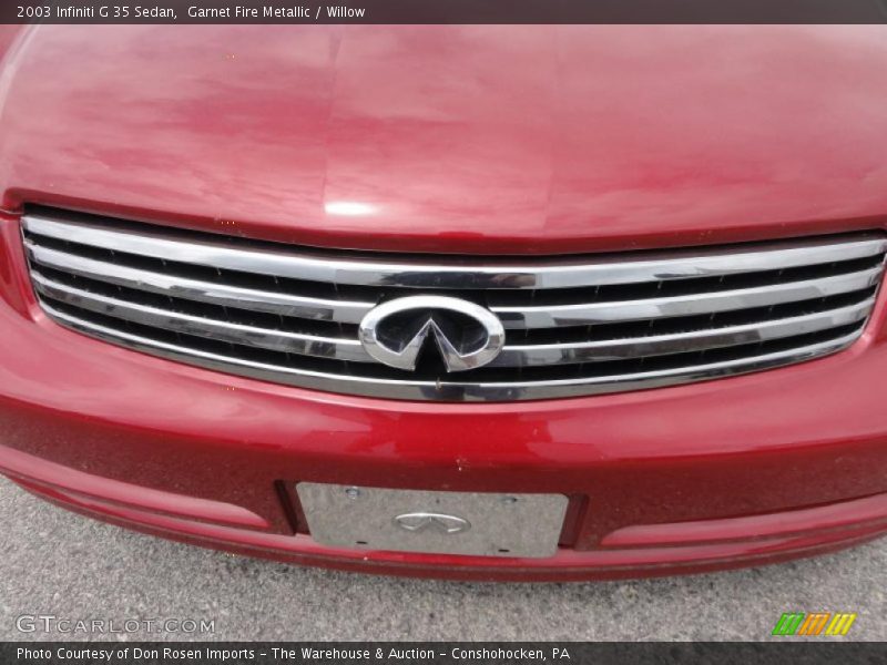 Garnet Fire Metallic / Willow 2003 Infiniti G 35 Sedan