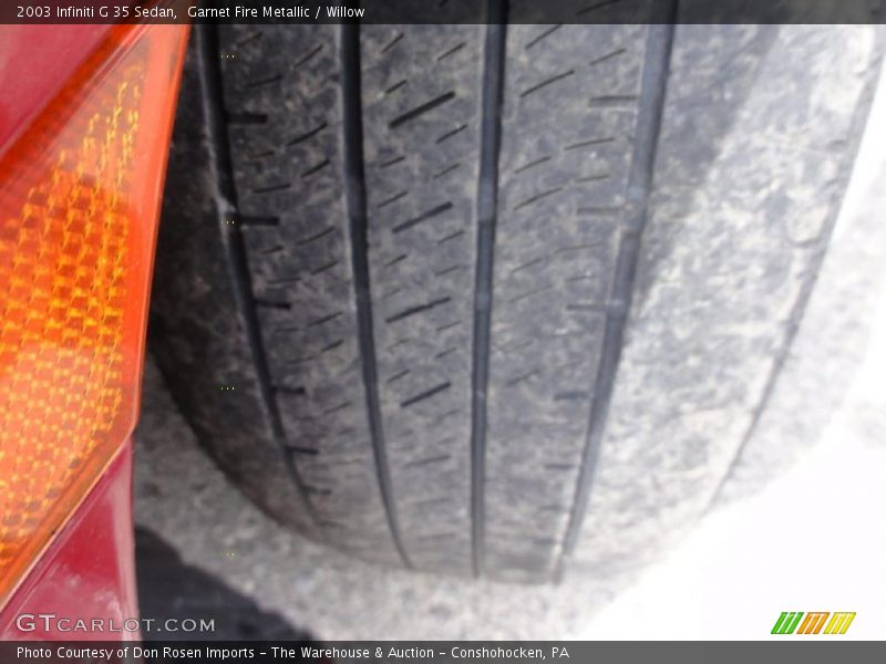 Garnet Fire Metallic / Willow 2003 Infiniti G 35 Sedan
