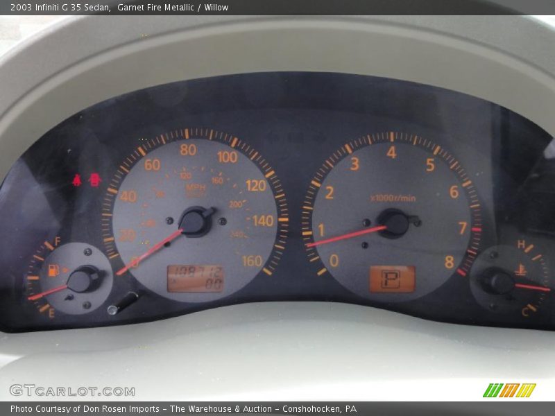 Garnet Fire Metallic / Willow 2003 Infiniti G 35 Sedan