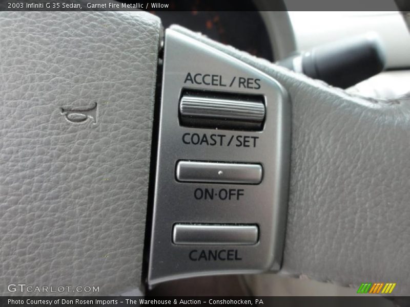 Garnet Fire Metallic / Willow 2003 Infiniti G 35 Sedan