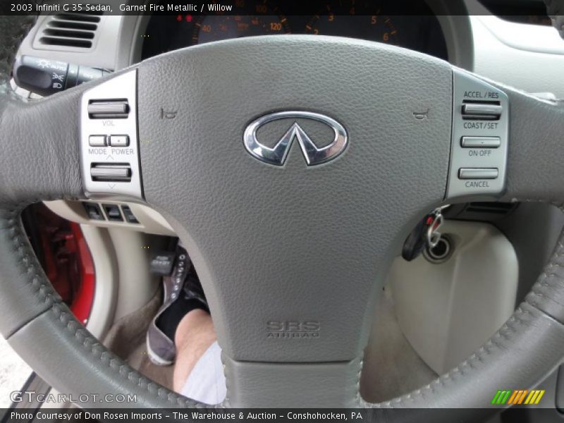 Garnet Fire Metallic / Willow 2003 Infiniti G 35 Sedan