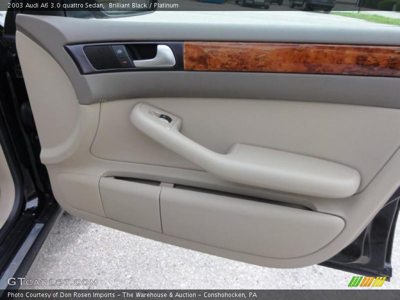 Brilliant Black / Platinum 2003 Audi A6 3.0 quattro Sedan