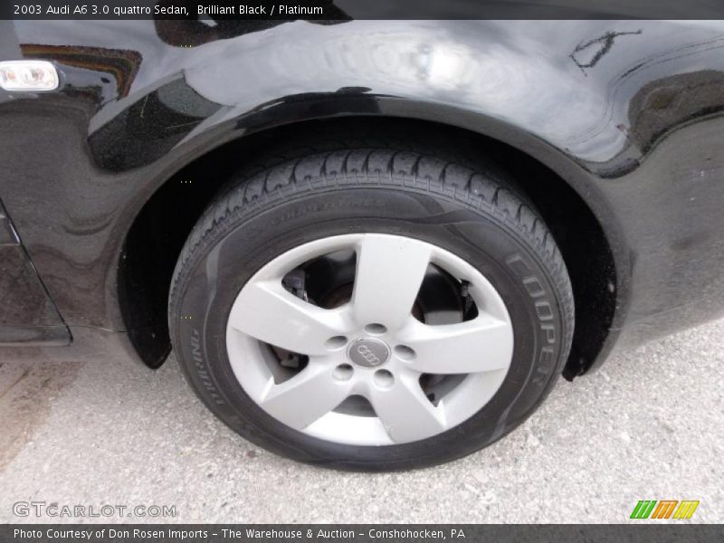 Brilliant Black / Platinum 2003 Audi A6 3.0 quattro Sedan
