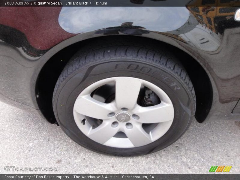 Brilliant Black / Platinum 2003 Audi A6 3.0 quattro Sedan