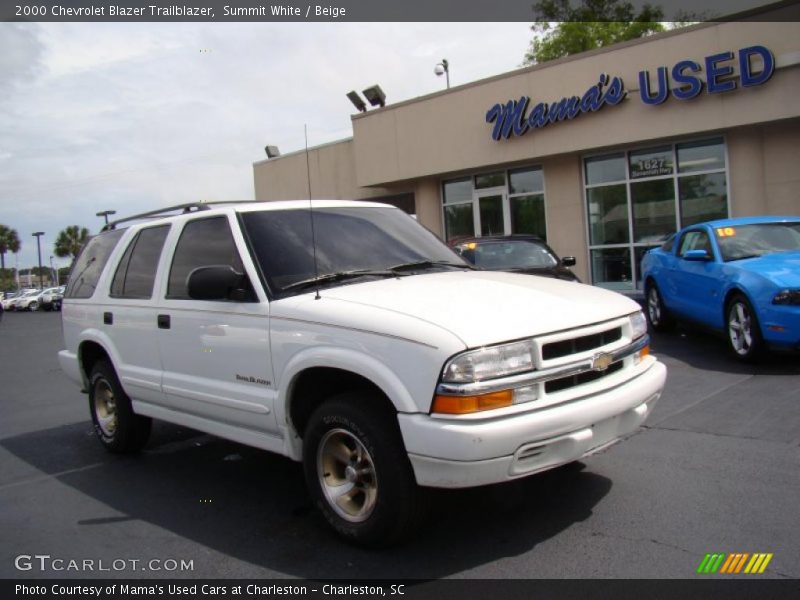 Summit White / Beige 2000 Chevrolet Blazer Trailblazer