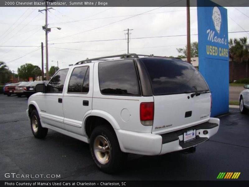 Summit White / Beige 2000 Chevrolet Blazer Trailblazer