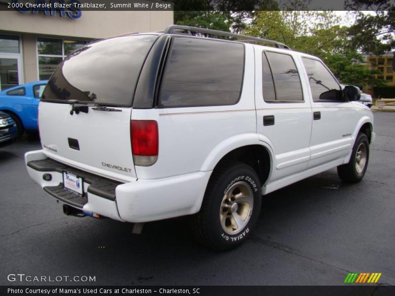 Summit White / Beige 2000 Chevrolet Blazer Trailblazer