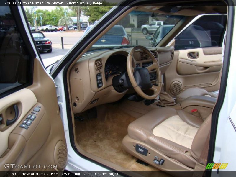 Summit White / Beige 2000 Chevrolet Blazer Trailblazer