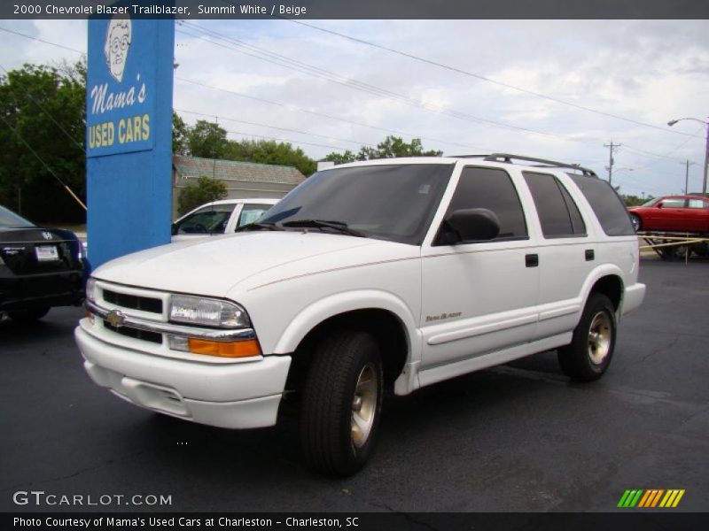 Summit White / Beige 2000 Chevrolet Blazer Trailblazer