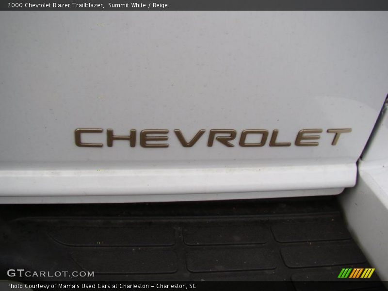 Summit White / Beige 2000 Chevrolet Blazer Trailblazer