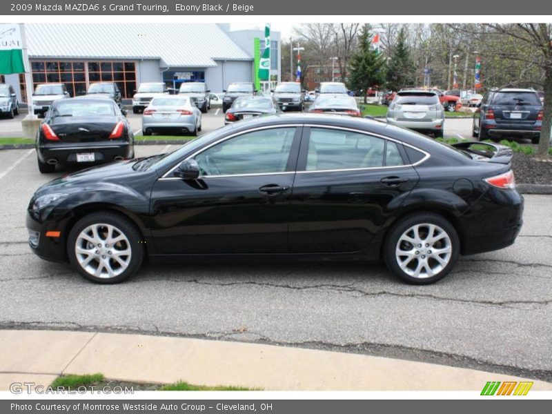 Ebony Black / Beige 2009 Mazda MAZDA6 s Grand Touring