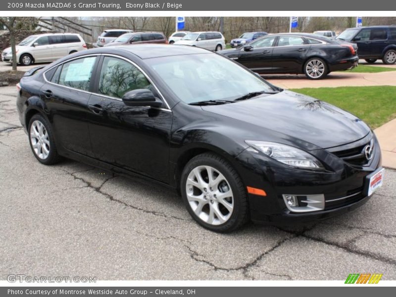 Ebony Black / Beige 2009 Mazda MAZDA6 s Grand Touring