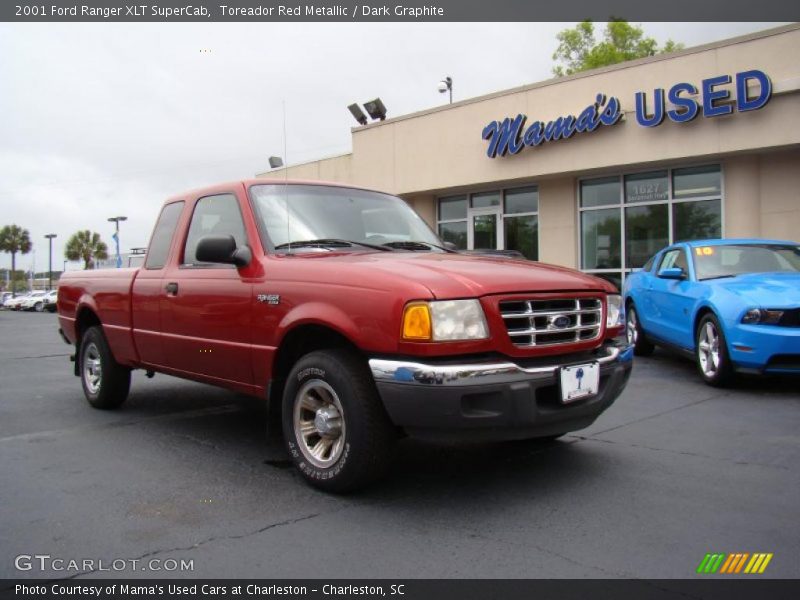 Toreador Red Metallic / Dark Graphite 2001 Ford Ranger XLT SuperCab