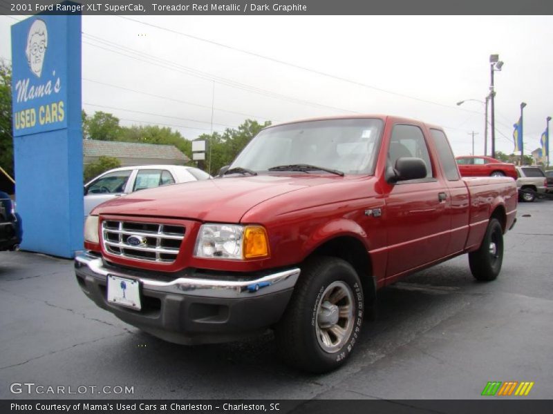 Toreador Red Metallic / Dark Graphite 2001 Ford Ranger XLT SuperCab