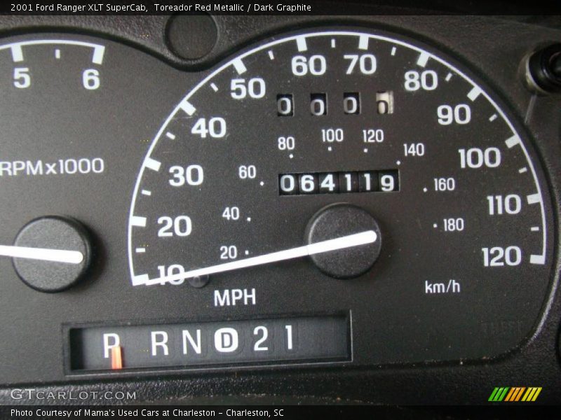 Toreador Red Metallic / Dark Graphite 2001 Ford Ranger XLT SuperCab